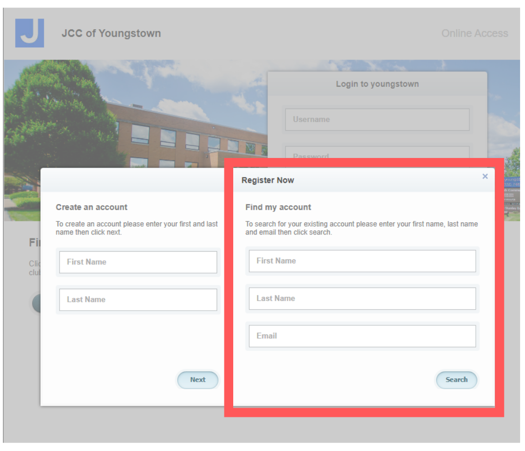 JCC of Youngstown - Club Automation Member Portal Access Guide